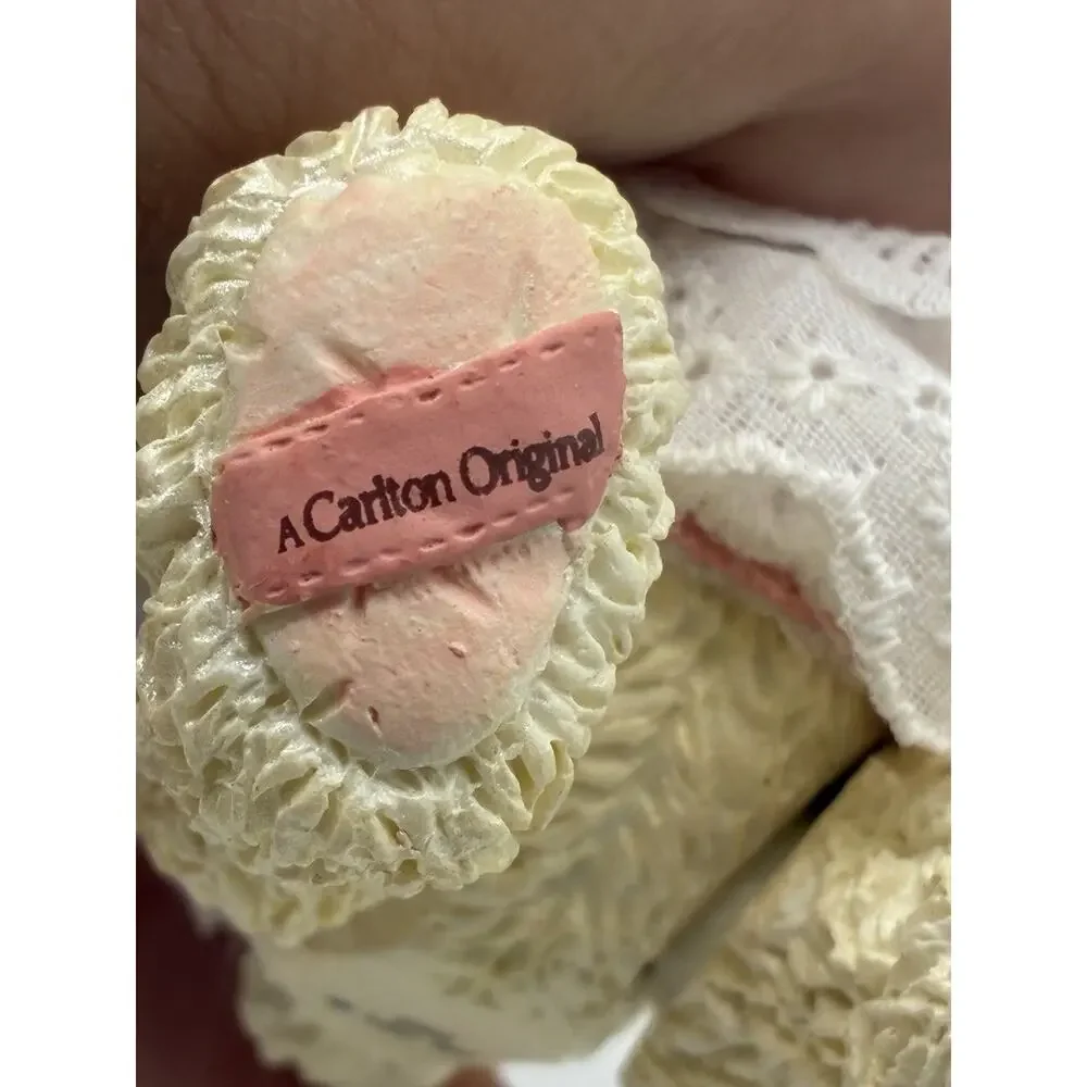 Carlton Cards Heirloom Teddy Bear Tea Party Ornament 2002 100 Years With Box